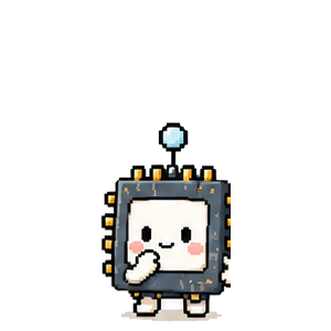 考え中のチップくん